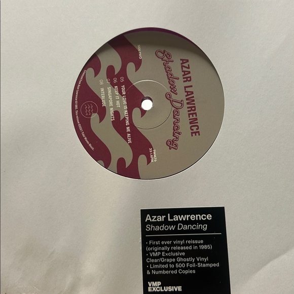 Azar Lawrence - Shadow Dancing LP 2021 Tidal Waves Reissue 373/500 Purple Wax - Picture 6 of 8